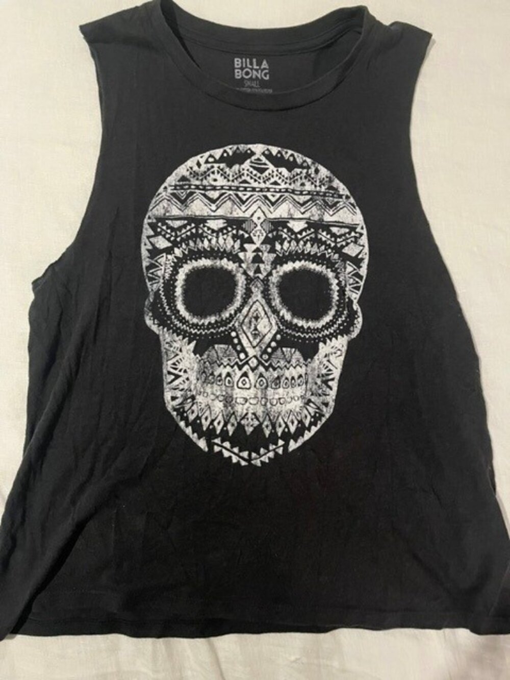 Billabong black tank, size small